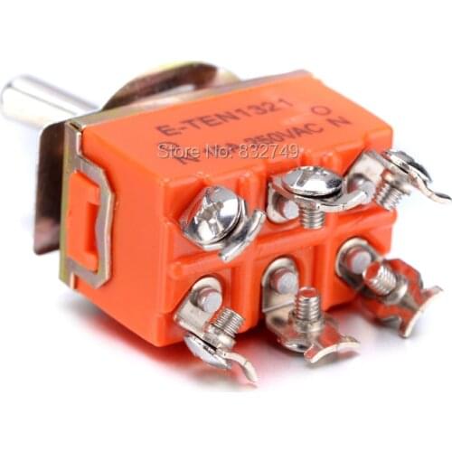 1 PCS KN1321 Touch On Off Switch 250V 15A Mini 6 Pins Toggle Switch Good Quality for Controlling Circuits of AC or DC
