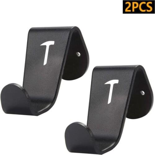 2pcs Car Accessories Fit for Tesla Model 3/S/X car Seat Headrest Hook Black Hanger Holder auto accessorie -2020