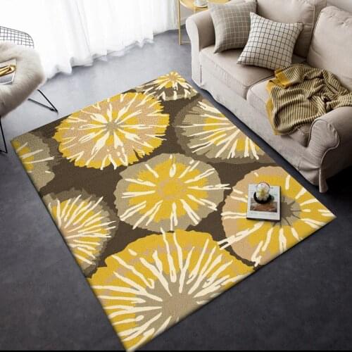 2021 Rugs Living Room Fashion Modern Minimalist Art Tie-Dye Flowers Carpets For Bedroom Anti-Slip Home Bedside Floor Mat Outdoor