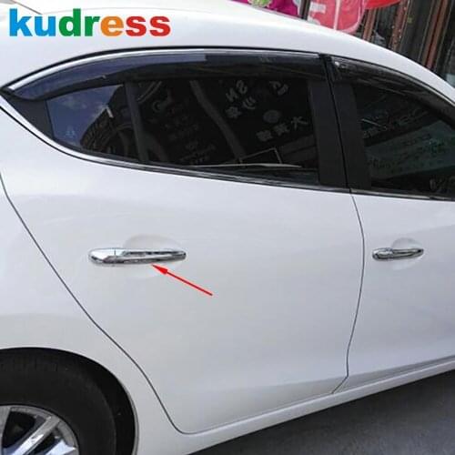 For Mazda CX8 CX-8 2017 2018 abs Chrome Side Door Handle Cover Catch Trim Car Bezel Molding Sticker Left Hand Driver