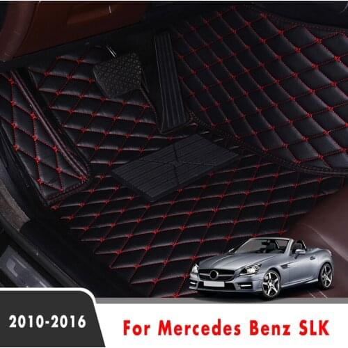 Car Floor Mats For Mercedes Benz SLK 2016 2015 2014 2013 2012 2011 2010 Foot Liners Car Carpets Styling Car Accessories Interior