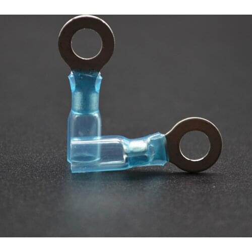 AWG16-14 Ring wire connectors Nylon Insulated Heat Shrink Ring Terminal Electrical Wire Crimp Connectors Set, Yellow, Blue, Red