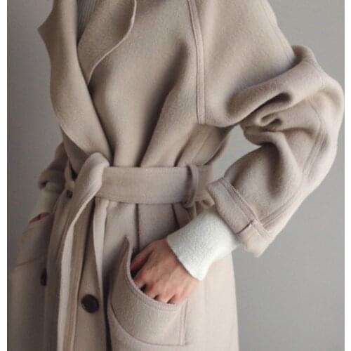 CGYU BCTRE Women's Beige Coats