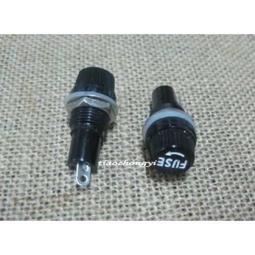 50pcs Panel Round Dash Mount Fuse Holder Spade Terminals 15A/125v 10A/250v