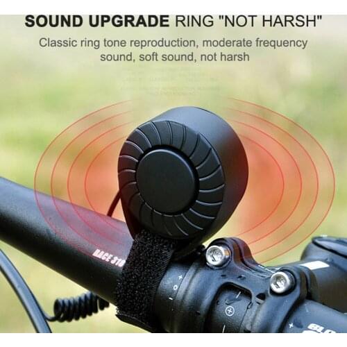 Electric Bike Horn 120 DB Waterproof USB Rechargeable 5 Sound Modes Electronic Bicycle Bell MTB Mountain Road Bike Cycling