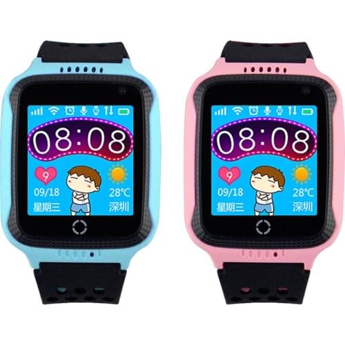 GW500S/Q528 GPS Phone Watch 1.44 Inch touch Screen GPS Smart Watch with Flashlight Baby Watch GPS Tracker for Kid Children Safe