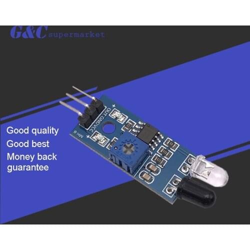 IR Infrared Obstacle Avoidance Sensor Module for Arduino Smart Car Robot 3-wire Reflective Photoelectric New