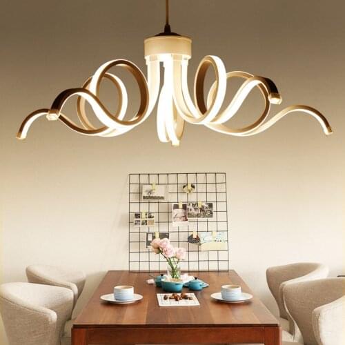 Personalized art post-modern living room dining room acryl lamp designer aluminium pendant lamp clothing shop hotel bar sample