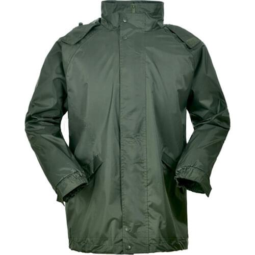 Outdoor Green Raincoat Set Men Rain Pants Handed Over Package Motorcycle Rain Coat Military Poncho Rainwear impermeable gift