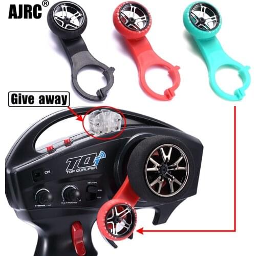 AJRC TQI One-Hand Steering Wheel Controller for 1/10 Rc Tracked Vehicle Traxxas SUMMIT X-MAXX E-REOV Trx4 BRONCO Trx-6 Tactics