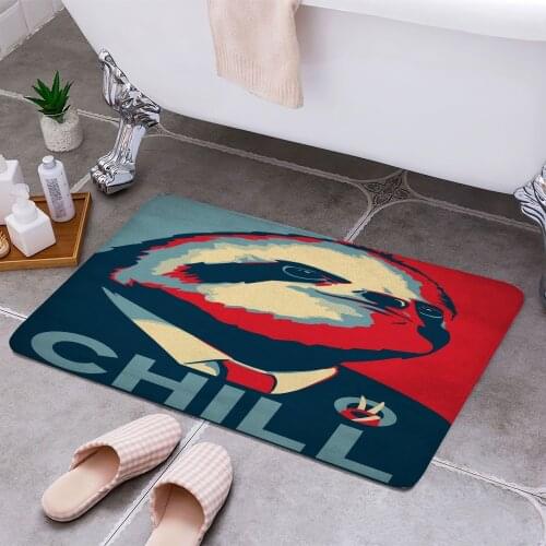 Sloth For President 3D Print Doormats Rectangle Non-Slip DoorMat Bedroom Kitchen Entrance Print Door rugs Dropshipping
