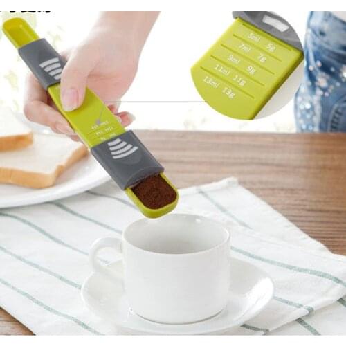 Kitchen Scales Measure Spoon Double End Eight Stalls Measuring Spoon For Salt Soup Coffee Tea Powder Kitchen Gadgets