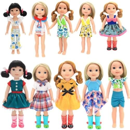 Doll Skirt 14 Inch/36 cm Girl Doll Cute Summer Skirt Bathing Suit Bueatiful Gift For Generat