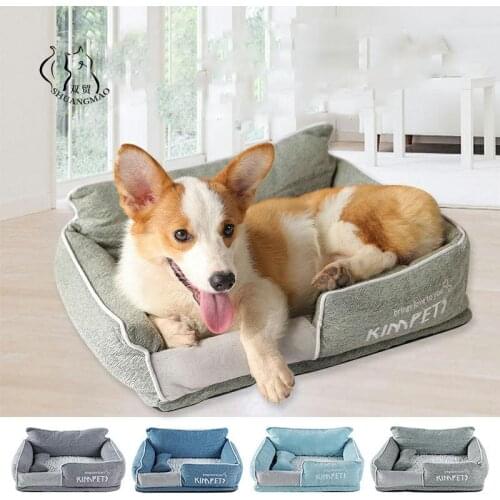 Dog Beds for Large Dogs Pet Kennel Fluffy Puppy Bed House Sofa Mat Small Medium Washable Waterproof Bottom Golden Retriever