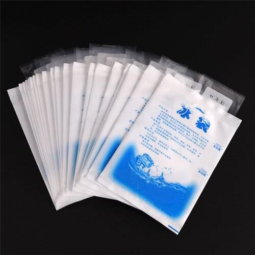 10PCS Physical Cold Therapy Cooling Pack Retain Freshness Reusable Plastic Cooler Bag Food Storage For Car Ice Gel Packs Cubes