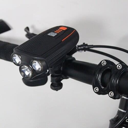 Newly Rechargeable Bike Front and Back Lights with 3 LED Lights Portable Durable Waterproof Easy to Install for Bike
