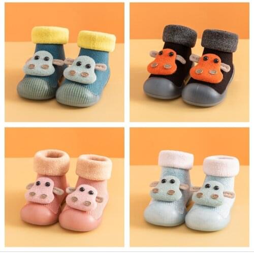 Boys and Girls Cartoon Animal Socks Shoes Non-slip Floor Socks Baby Soft Rubber Sole Toddler Shoes Baby Socks Rubber Sole