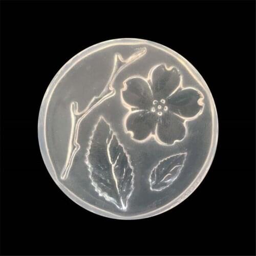 1pc Transparent DIY Resin Jewelry Necklace Lanugo Mold Flower Leaves Branches Silicone Mold Resin Molds For Jewelry Cake Tools