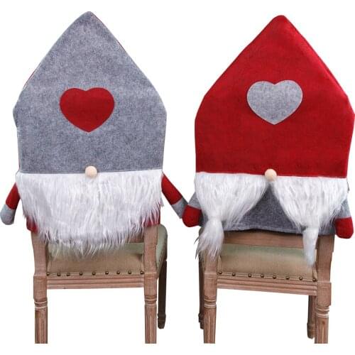 Christmas Cloth Chair Cover Santa Claus Covers Merry Christmas Decorations for Home Table Decoration Accessories Gifts