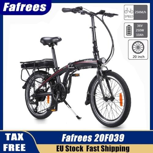 20'' Folding 250W Electric Bicycle, with Removable Li-Ion Battery 36V 10Ah Professional Shimano 7 Speed Gears for Adults