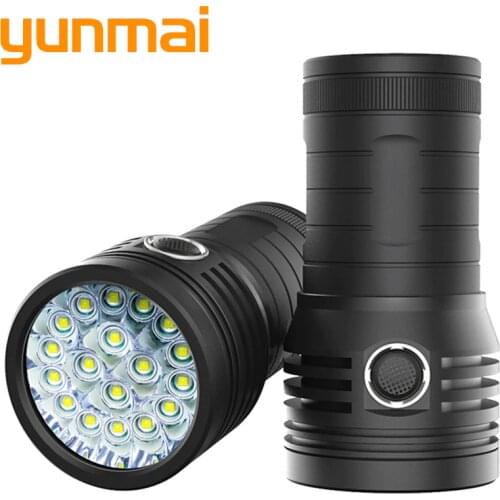 Pack of 3 XHP90.2 Super LED Tactical Flashlamp 3 Mode Flashlight USB Rechargeable 18650 Battery Light Super Bright Lintner Black