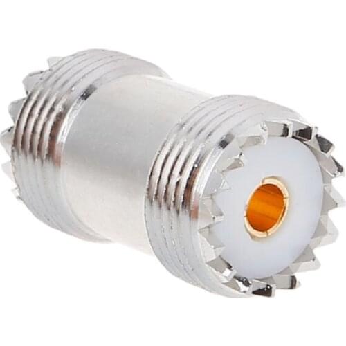 UHF SO239 Female To Female Jack Panel Mount RF Coaxial Adapter Connector Straight F/F