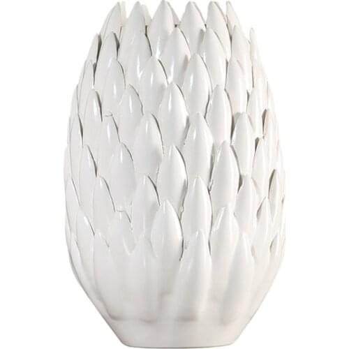 Vintage Nordic Ceramic Candle Holder Lantern Wedding Table Centerpieces Candle Holder White Lantaarn Metaal Home Decor QAB50ZT