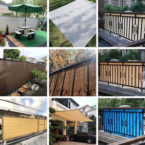 9 Colors Thicken HDPE Anti-UV Shade Sails Gazebos Terrace Outdoor Canopy Awning Sun Shelter Net Swimming Pool Sun Shading Net