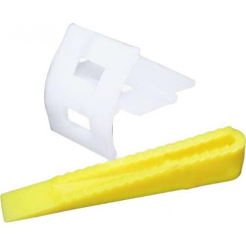 100/Bag Tile Leveling System 50 Clips+50 Wedges Tile Leveler Spacers