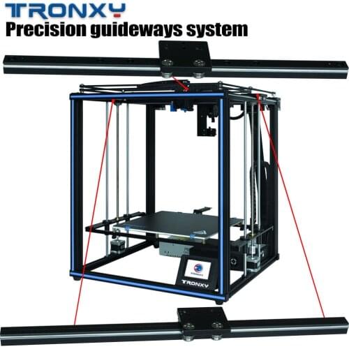 Tronxy X5SA PRO 3D Printers Newest Upgraded CoreXY DIY OSG Double Axis External Guide Rail Titan Extruder Flexible Material