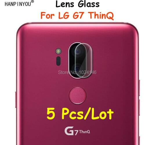 5 Pcs/Lot For LG G7 Plus ThinQ / G7 Fit One 6.1" Ultra Thin Clear Back Camera Lens Protector Soft Tempered Glass Protective Film