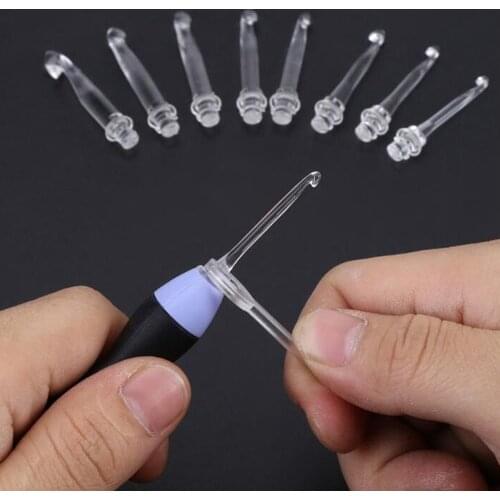 9 In 1 Led Weave Set DIY Light Up Craft Sweater Scarf Crochet Hook Adjustable Brightness Knitting Needles Portable Clothes USB