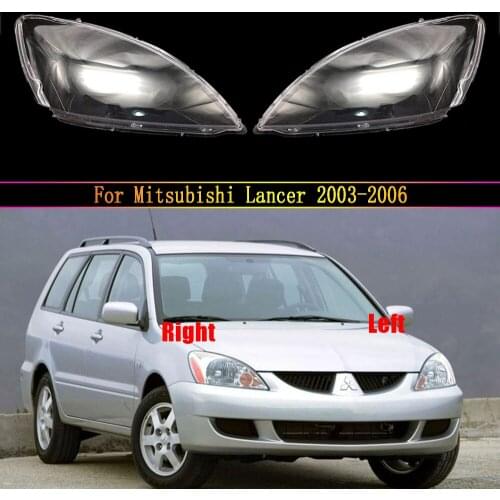 Auto Case Headlamp Caps For Mitsubishi Lancer 2003~2006 Car Front Headlight Lens Cover Lampshade Lampcover Head Lamp Light Glass