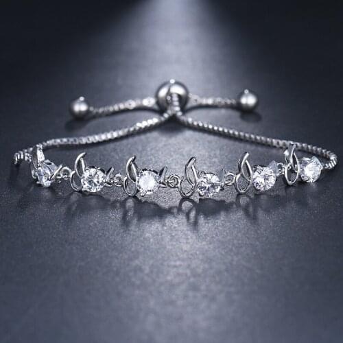 Bettyue Classic Design New Arrival Delicate Bracelet Adjustable Size Three Colors Bangles Chain CZ Jewelry For Women Party Gift