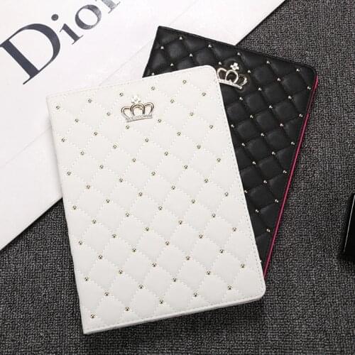 Case for iPad 9.7 2018/2017 Crown Design Bling Diamond Protective Case for iPad 2/3/4/5/6 Air 1/2 Mini 1 2 3 4 Smart Cover