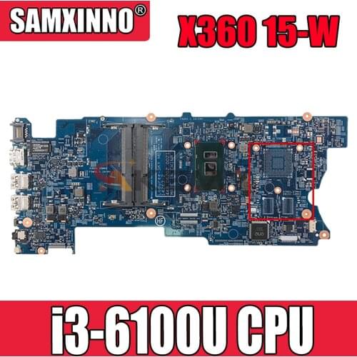 For HP X360 15-W 15-BK Series Laptop Motherboard With SR2EU i3-6100U 448.06203.0021 860592-601 860592-001 100% Tested Fast Ship