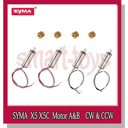 Syma X5C Motor with extra Metal teeth CW CCW for Syma X5 X5C X55 RC Drone Quadcopter Parts