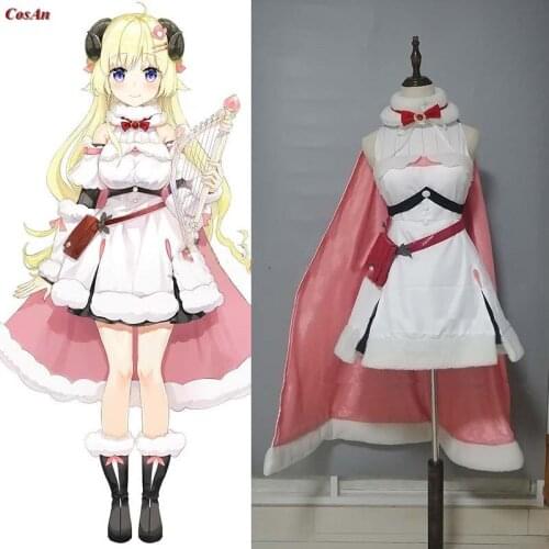 Hot Anime VTuber Hololive Tsunomaki Watame Cosplay Costume Battle Uniform Activity Party Role Play Clothing High-End Custom-Make