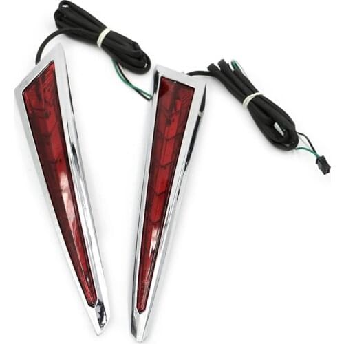 Pack of 2 Saber Tooth Rear Saddlebag Side LED Brake Lights For Victory Country Cross Magnu 2010 2011 2012 2013 2014 2015 2016