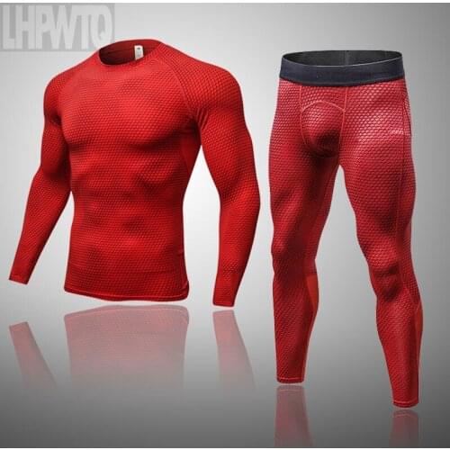 Mens Ski Underwear Set Thermal Base Layer Men Workout Clothes Suit Sports Compression Winter Skiing Thermal Underwear Kit 4XL