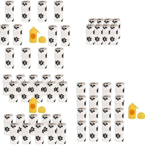 Pets Dog Waste Bags Eco-friendly Biodegradable Poop Bag with Dispenser