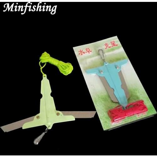 Minfishing 1 PCS Weed Cutting Knife Metal Water Grass Remover Fishing Tool Fishing Tackle