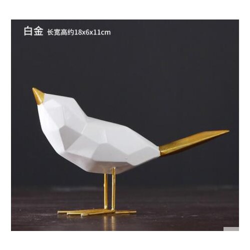 A Animal golden bird origami ornaments set modern minimalist living room cabinet Home Furnishing TV cabinet desk