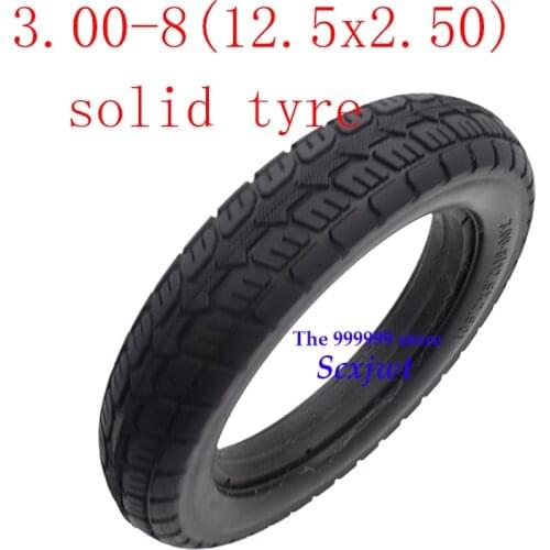 Non-inflatable solid tire 3.00-8 12.5X2.50 rubber tyre for electric vehicle Electric tricycle wheel Accessories 12.5*2.50