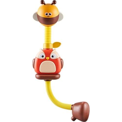 New Bath Toy Automatic Owl Bee Shape Water Spraying Pump For Kids Spray Sprinkler Bathroom Sprinkling Shower Swimming Water Toys