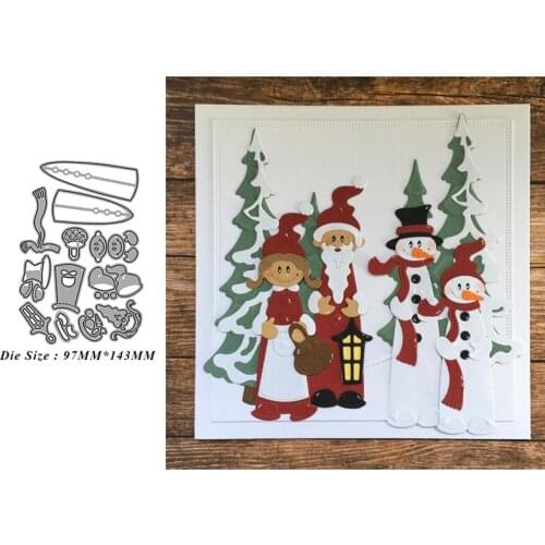 New Dies For 2020 Christmas doll Metal Cutting Dies Embossing Scrapbooking Stencil Craft Cut Dies For DIY Card Handmade