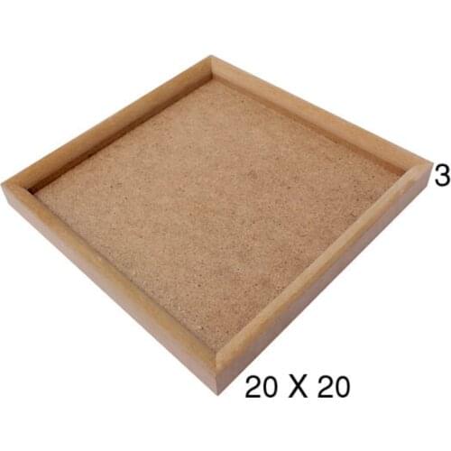 PA217 Small Square 18mm Slat Board, Unpainted Mdf Wood Board