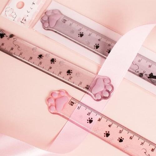 Clear Acrylic Straight Ruler 15cm Plastic Ruler Creative Scale Ruler for students Math Drawing Tool for Engineers Kids