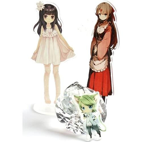 Cartoon anime printed VOGRACE cheap custom transparent standee hot sale acrylic phone standees with your own design