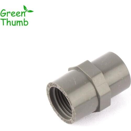 30pcs 1/2 Inch to 20mm PVC Straight Connector Female Thread Plastic Tube Fittings Green Thumb High Quality Quick Connector